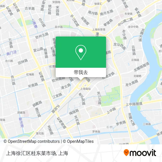 上海徐汇区桂东菜市场地图