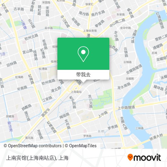 上南宾馆(上海南站店)地图