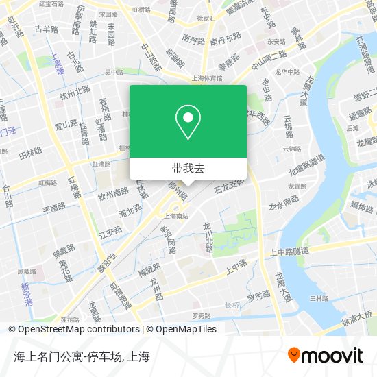 海上名门公寓-停车场地图