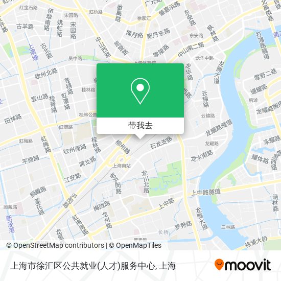 上海市徐汇区公共就业(人才)服务中心地图
