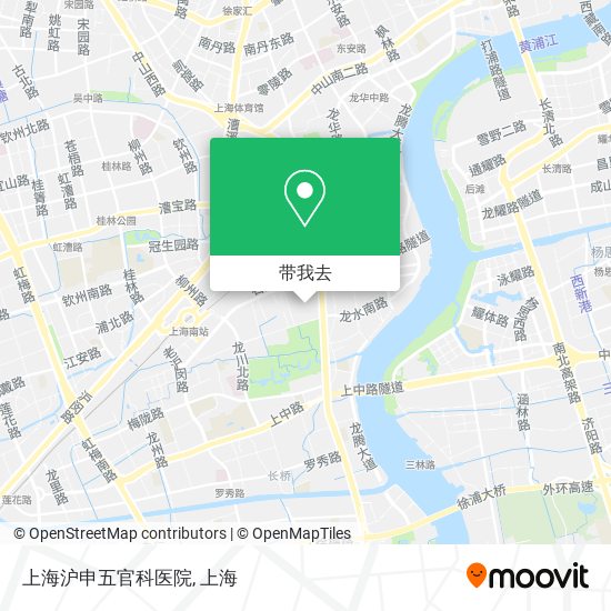 上海沪申五官科医院地图