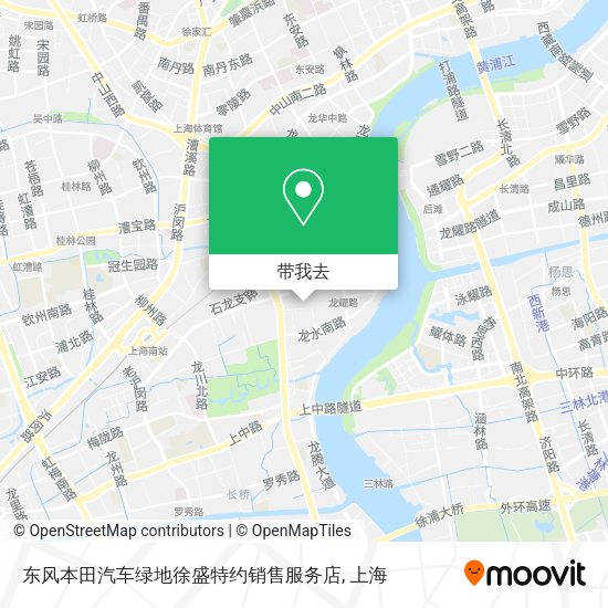 东风本田汽车绿地徐盛特约销售服务店地图
