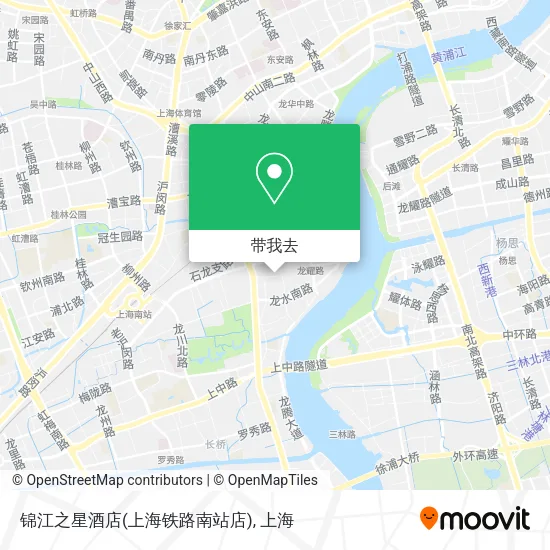 锦江之星酒店(上海铁路南站店)地图