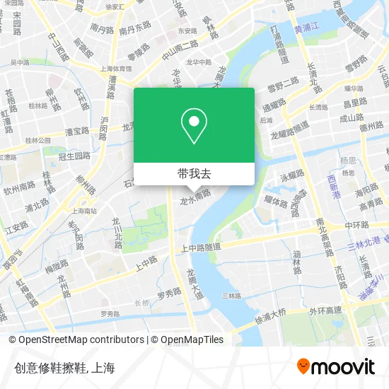 创意修鞋擦鞋地图