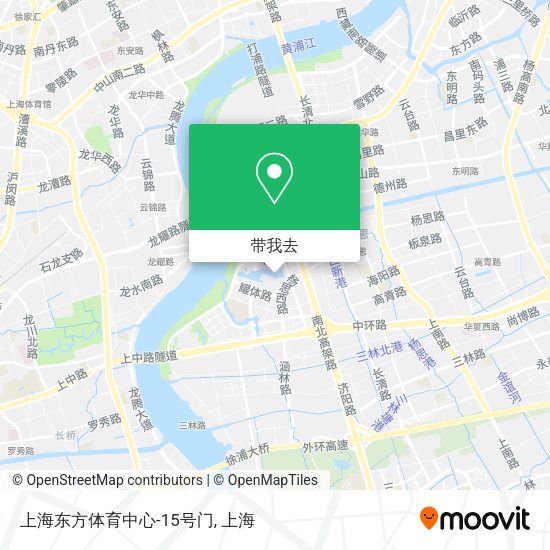上海东方体育中心-15号门地图