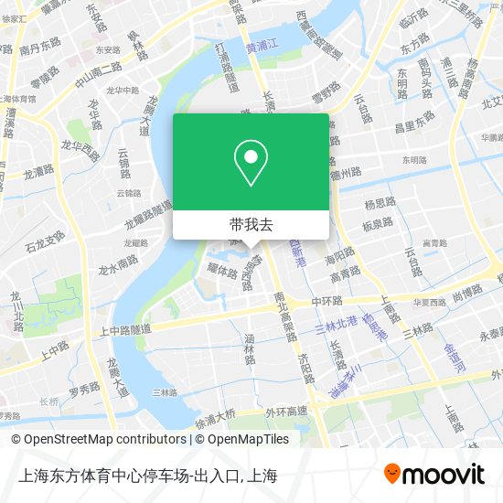 上海东方体育中心停车场-出入口地图