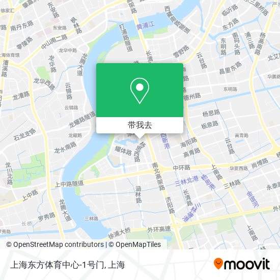 上海东方体育中心-1号门地图