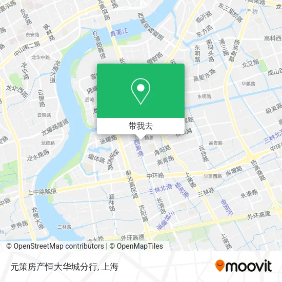 元策房产恒大华城分行地图