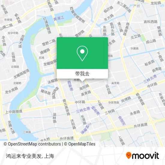 鸿运来专业美发地图