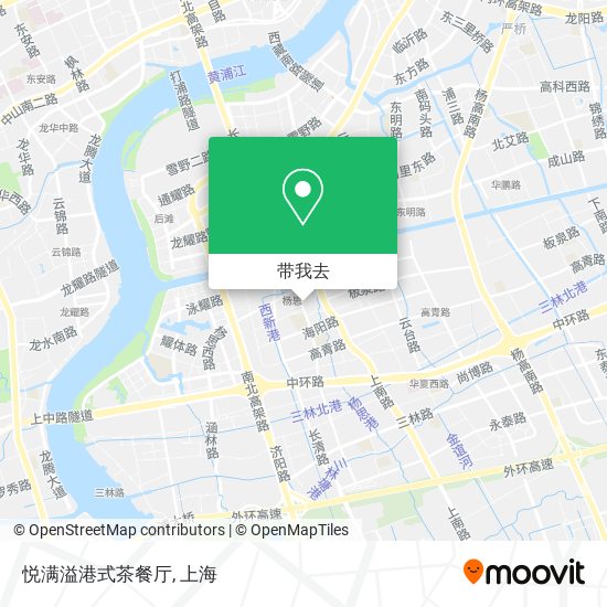 悦满溢港式茶餐厅地图