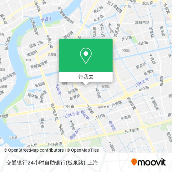 交通银行24小时自助银行(板泉路)地图
