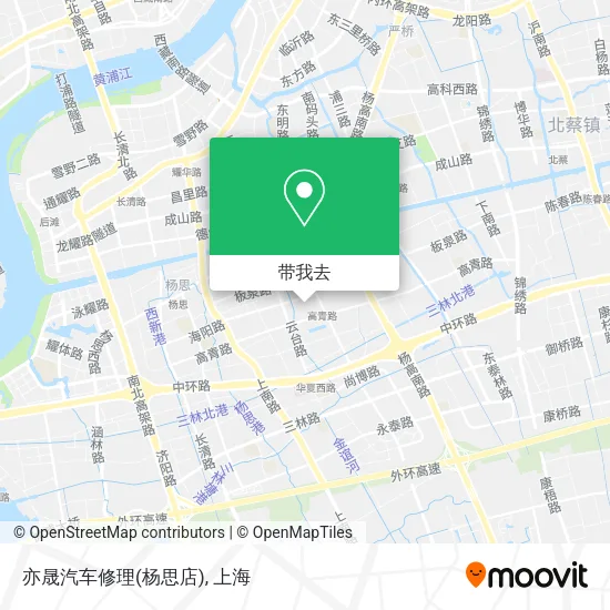 亦晟汽车修理(杨思店)地图