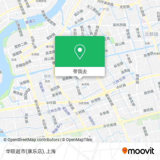 华联超市(康乐店)地图