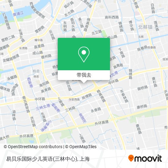 易贝乐国际少儿英语(三林中心)地图
