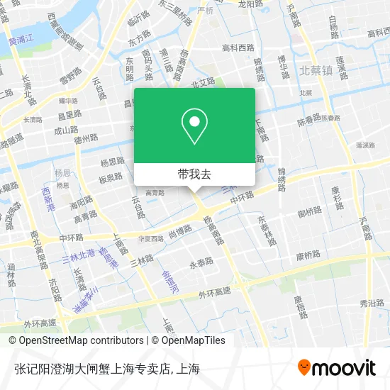 张记阳澄湖大闸蟹上海专卖店地图