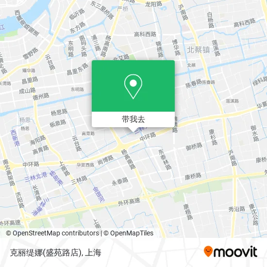克丽缇娜(盛苑路店)地图