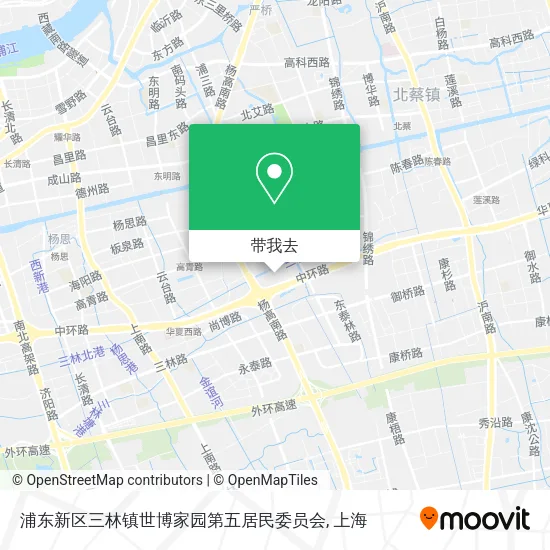 浦东新区三林镇世博家园第五居民委员会地图