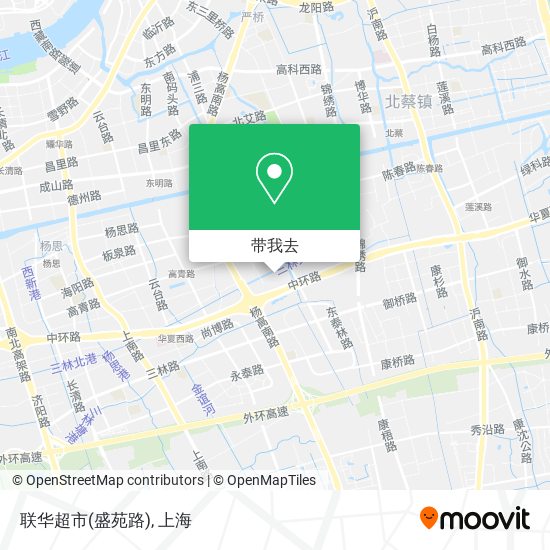 联华超市(盛苑路)地图