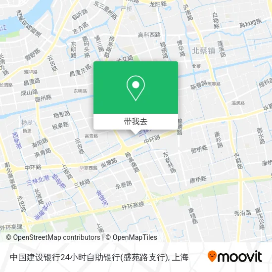 中国建设银行24小时自助银行(盛苑路支行)地图
