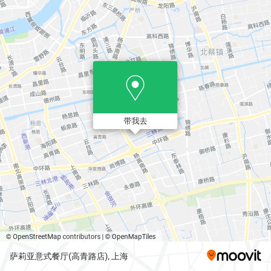 萨莉亚意式餐厅(高青路店)地图