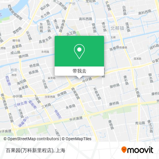 百果园(万科新里程店)地图