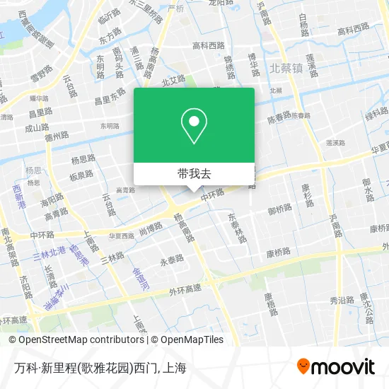 万科·新里程(歌雅花园)西门地图