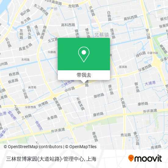 三林世博家园(大道站路)-管理中心地图
