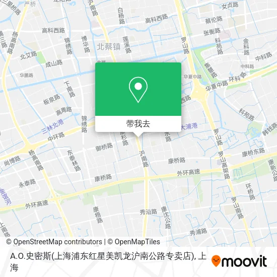 A.O.史密斯(上海浦东红星美凯龙沪南公路专卖店)地图