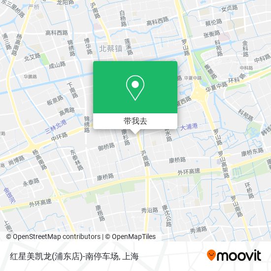 红星美凯龙(浦东店)-南停车场地图