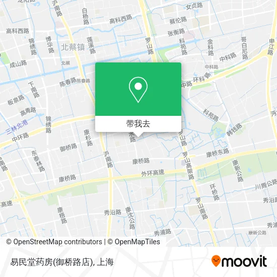 易民堂药房(御桥路店)地图