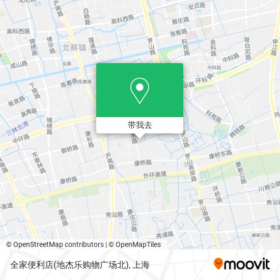 全家便利店(地杰乐购物广场北)地图