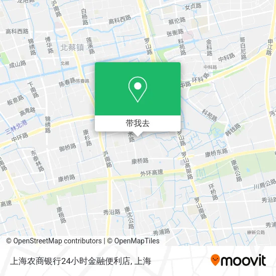 上海农商银行24小时金融便利店地图