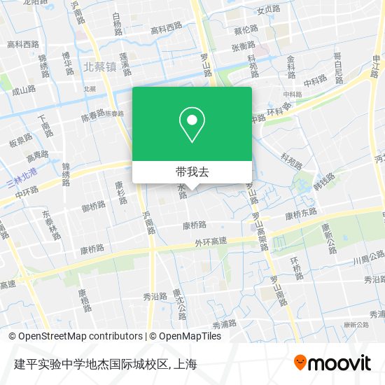 建平实验中学地杰国际城校区地图