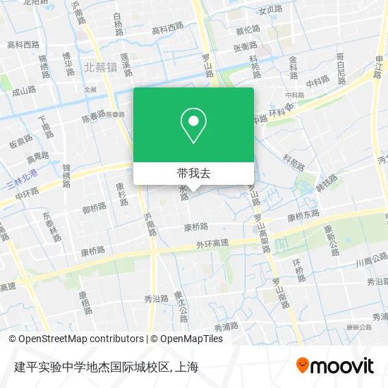 建平实验中学地杰国际城校区地图