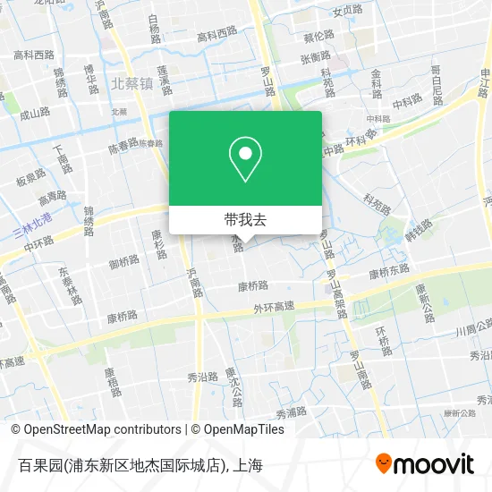 百果园(浦东新区地杰国际城店)地图