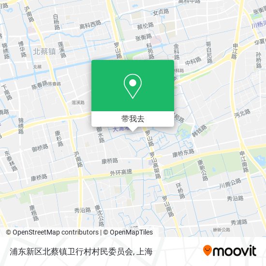浦东新区北蔡镇卫行村村民委员会地图