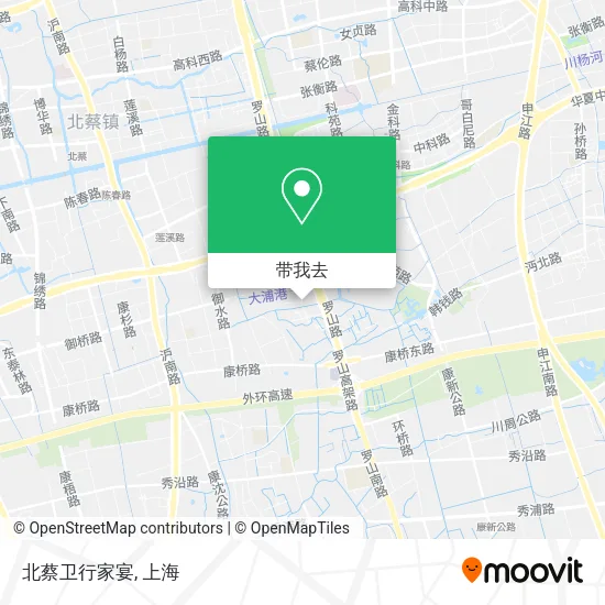 北蔡卫行家宴地图
