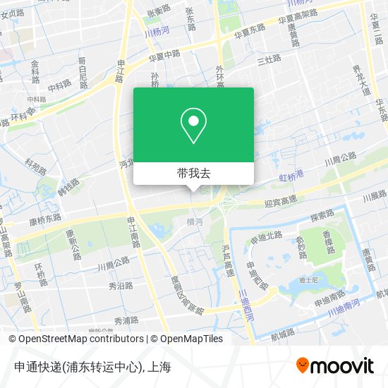 申通快递(浦东转运中心)地图