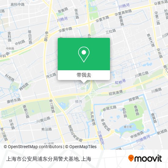 上海市公安局浦东分局警犬基地地图