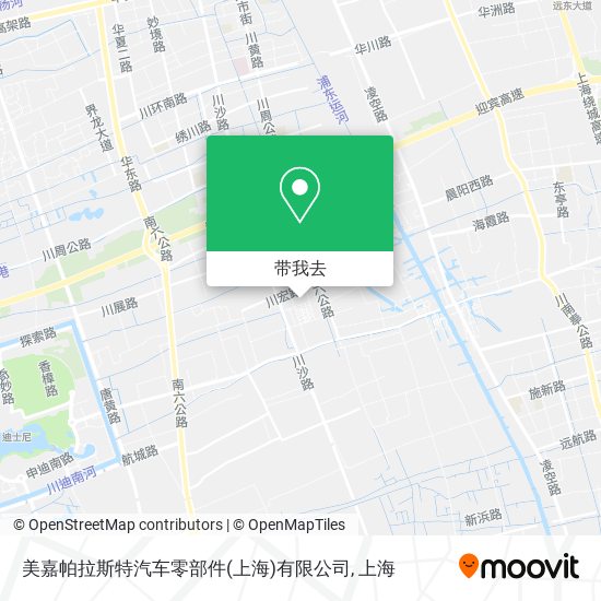 美嘉帕拉斯特汽车零部件(上海)有限公司地图