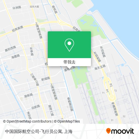 中国国际航空公司-飞行员公寓地图