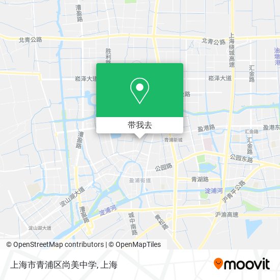 上海市青浦区尚美中学地图