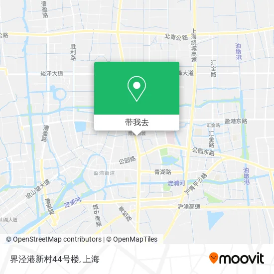 界泾港新村44号楼地图