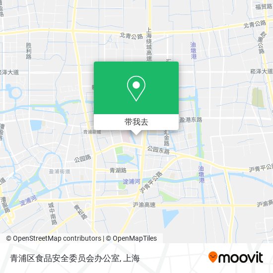 青浦区食品安全委员会办公室地图
