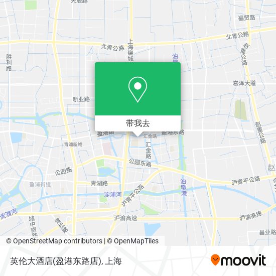 英伦大酒店(盈港东路店)地图