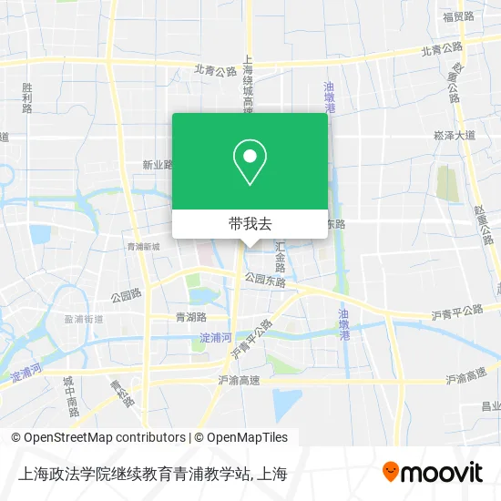 上海政法学院继续教育青浦教学站地图