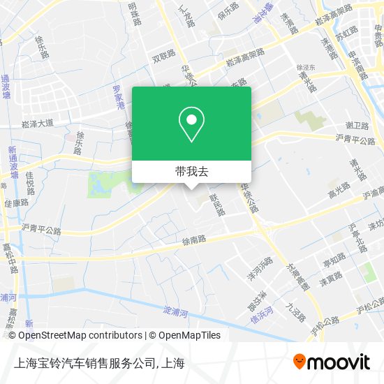 上海宝铃汽车销售服务公司地图