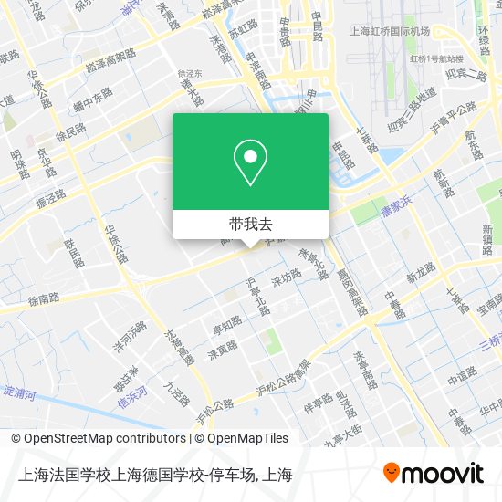 上海法国学校上海德国学校-停车场地图