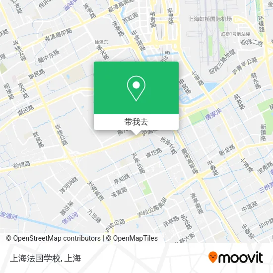 上海法国学校地图