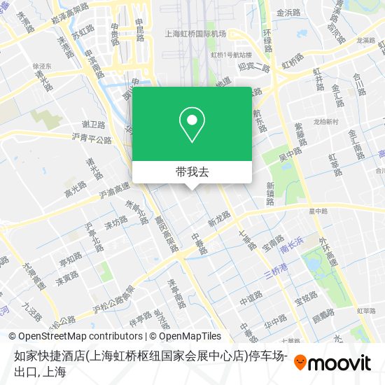 如家快捷酒店(上海虹桥枢纽国家会展中心店)停车场-出口地图